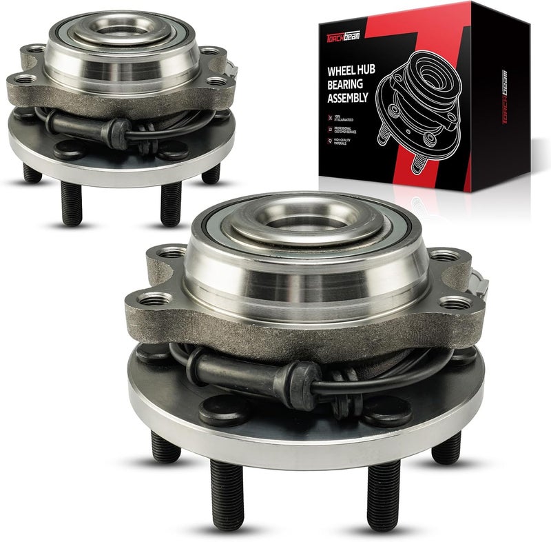 Torchbeam 2 PCS 515065 Front Wheel Bearing Hub Assembly Compatible with 2005-2019 Nissan Frontier, 2005-2015 Nissan Xterra, 2005-2012 Nissan Pathfinder, 2009-2012 Suzuki Equator W/ABS 6 Lugs - Image 1